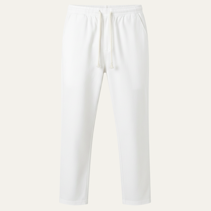The Glenstone Men’s Lightweight Loose Fit Linen Blend Drawstring Pants