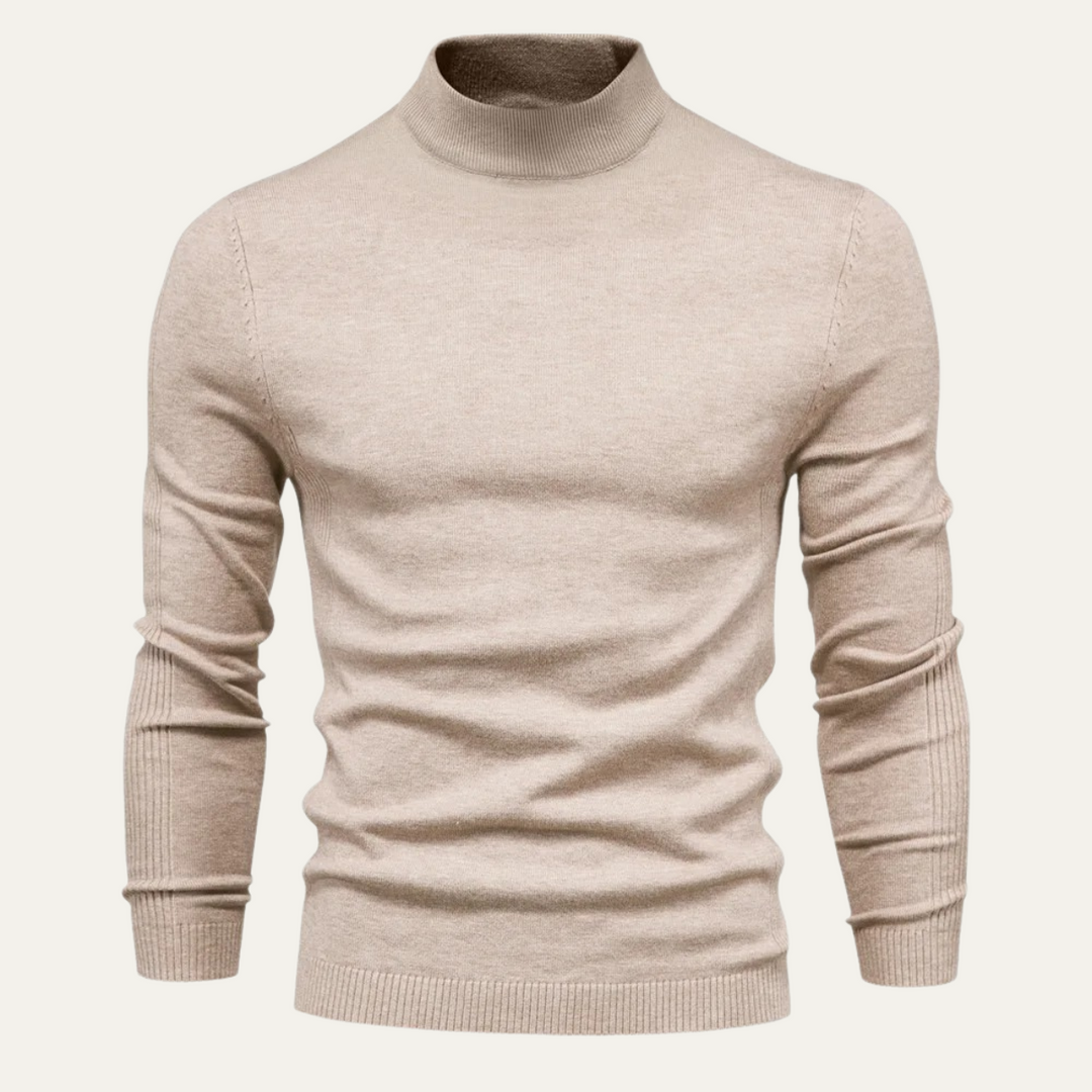 Men's Slim Fit Cotton Turtleneck