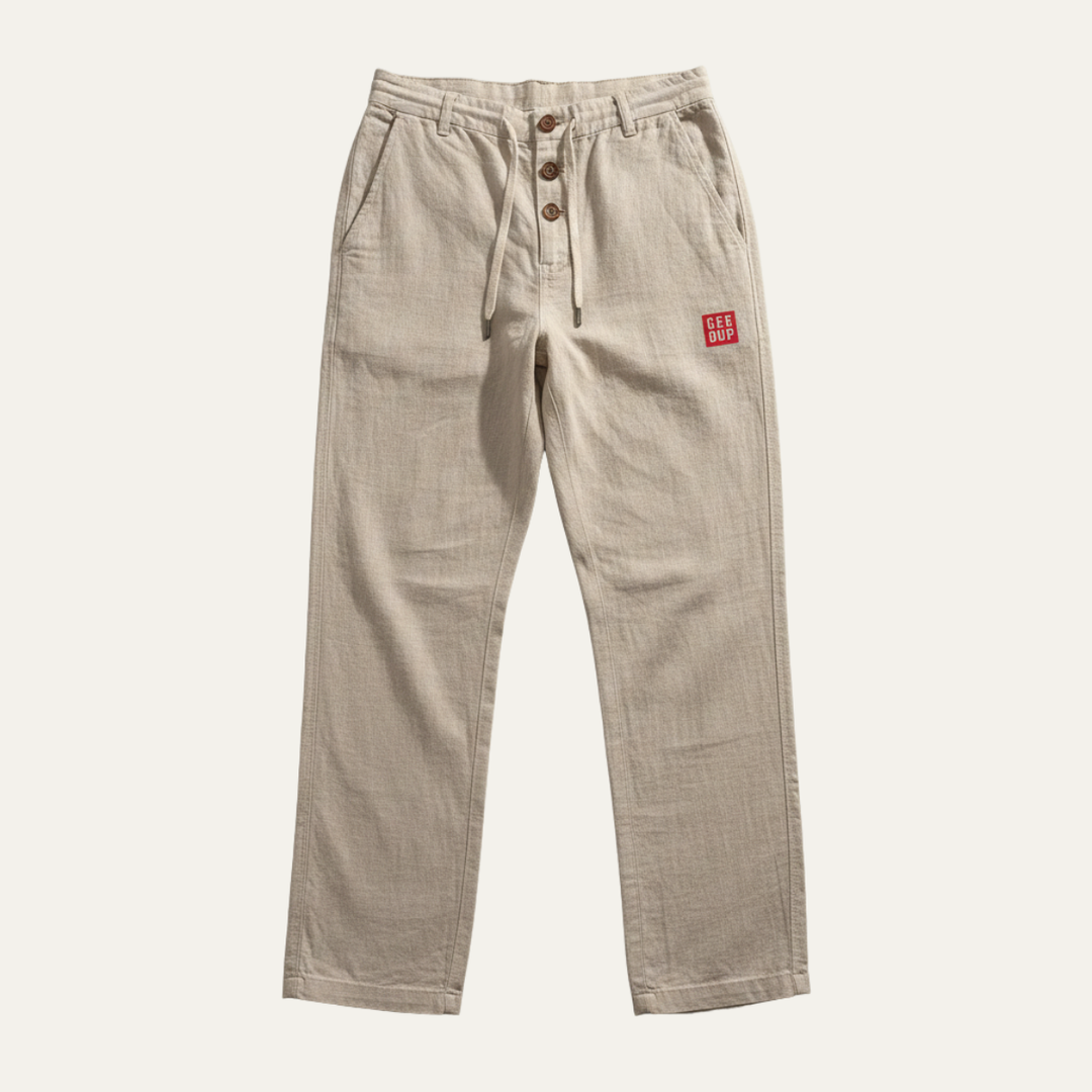 The Cedarwater Men’s Lightweight Straight Leg Cotton Linen Pants