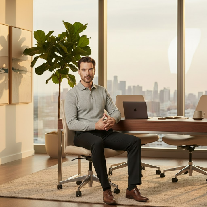 The Fairview Ridge Men’s Wool Straight Leg Business Pants