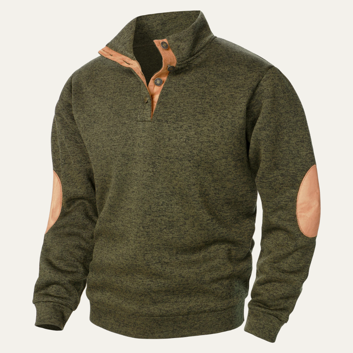 Men's Stand Collar Fleece Sweater