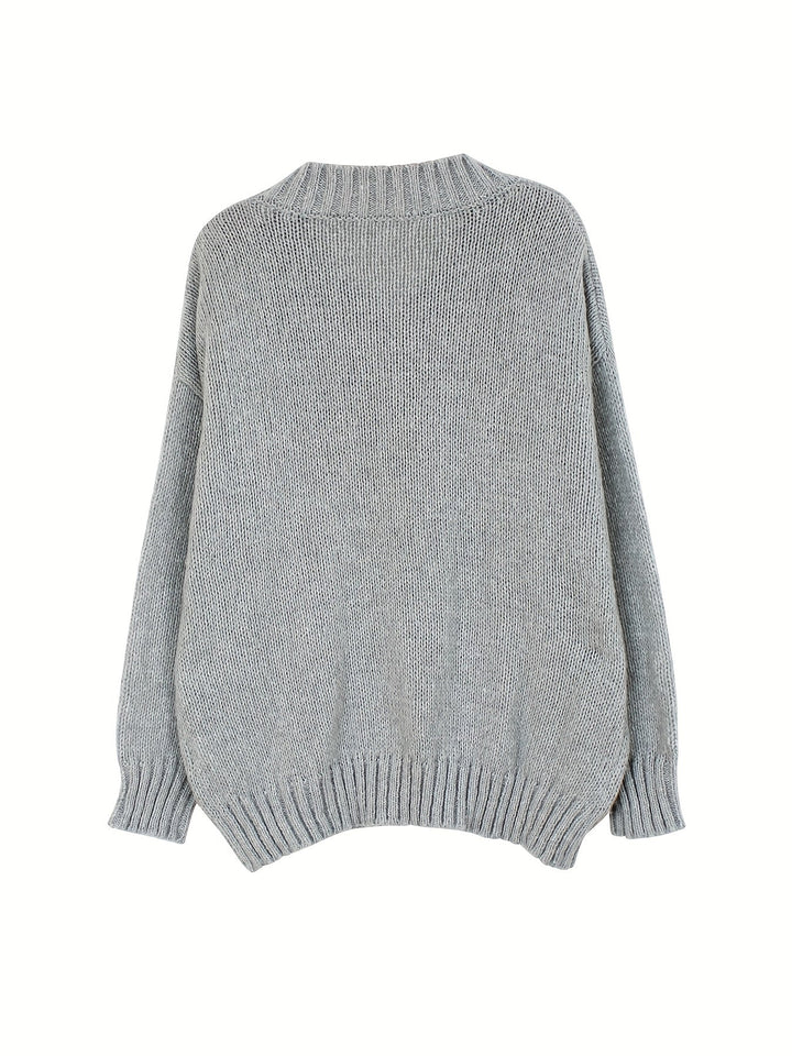 Brooklyn | Dragonfly Print V-Neck Sweater