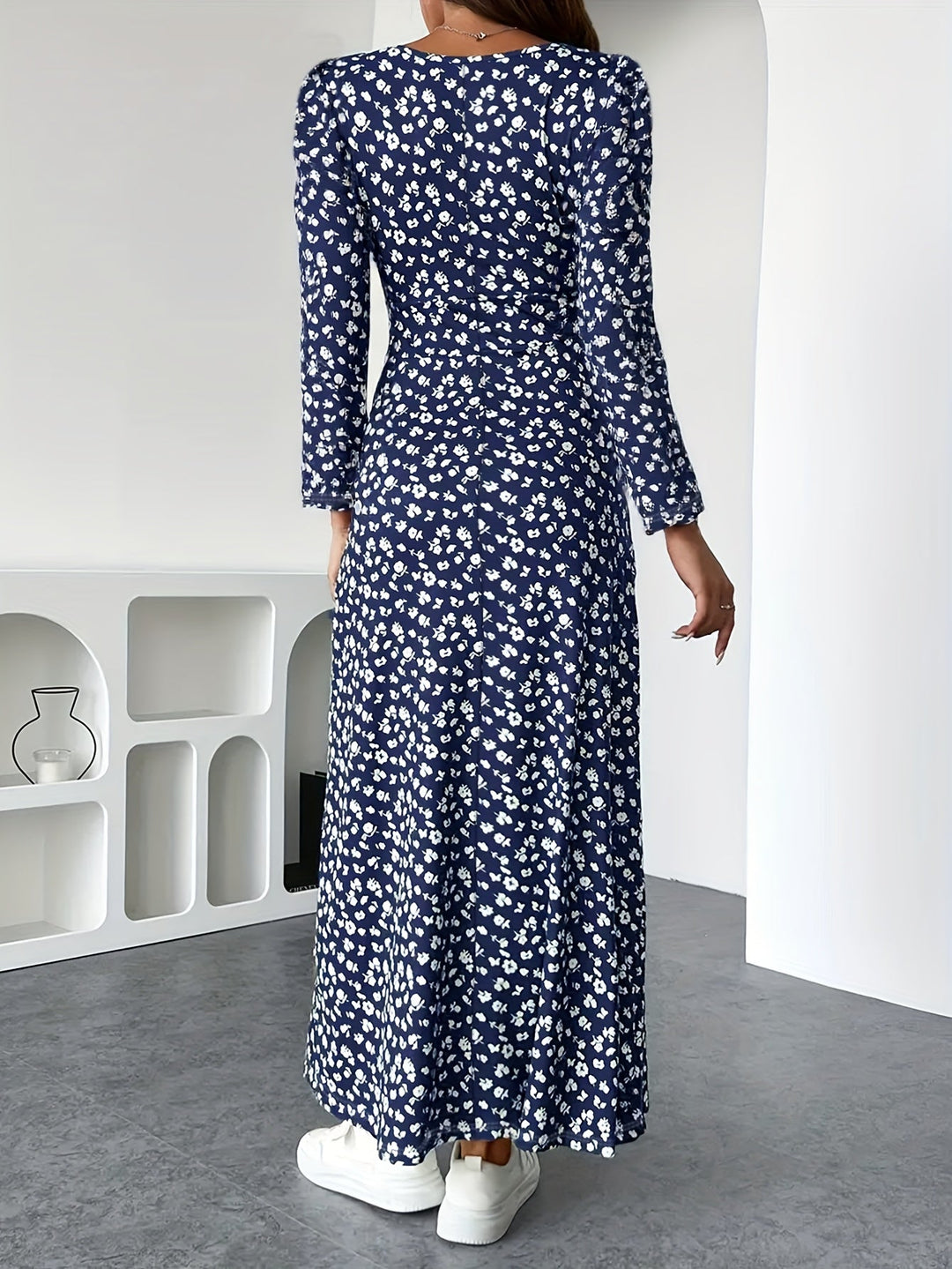 Judith | Floral Print Long Sleeve Dress