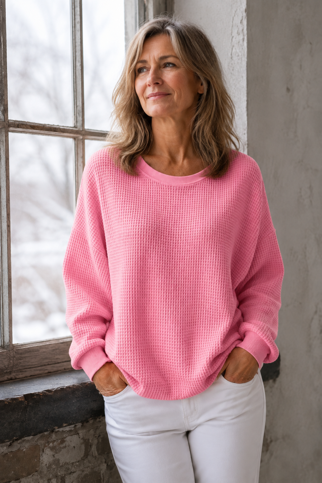 Nova | Classic Cotton Sweater for Everyday Comfort editorial product photograph