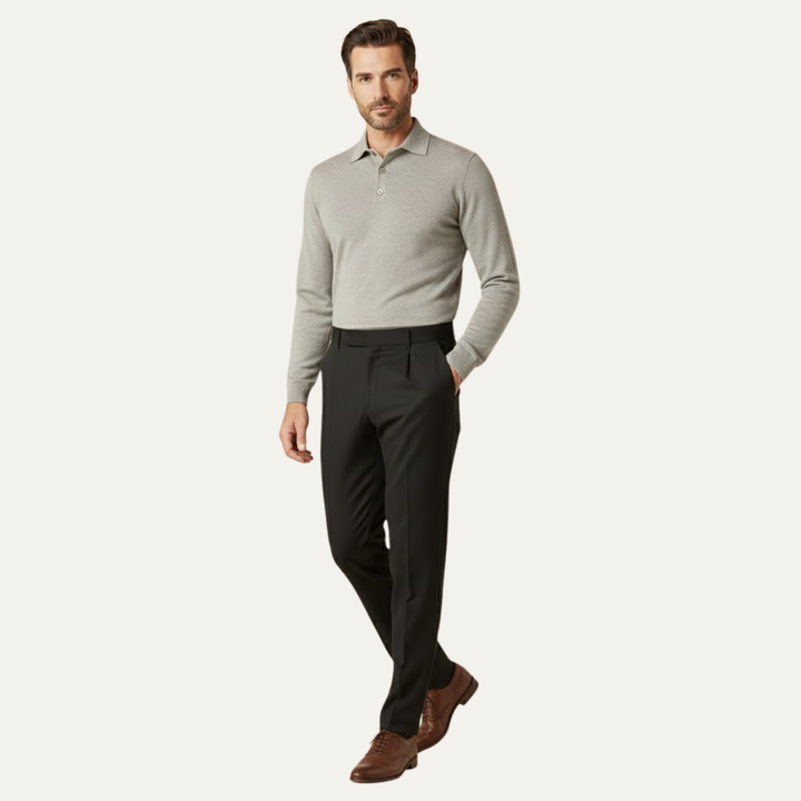 The Fairview Ridge Men’s Wool Straight Leg Business Pants