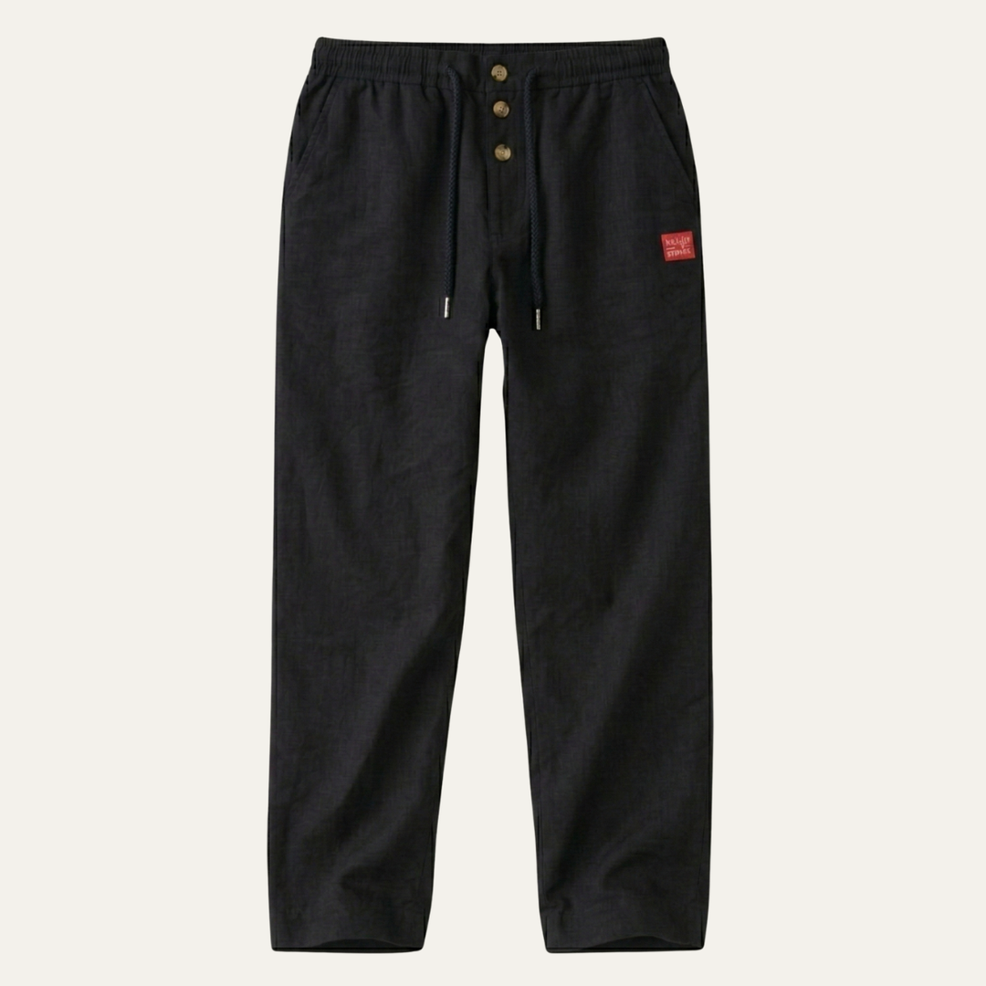 The Cedarwater Men’s Lightweight Straight Leg Cotton Linen Pants