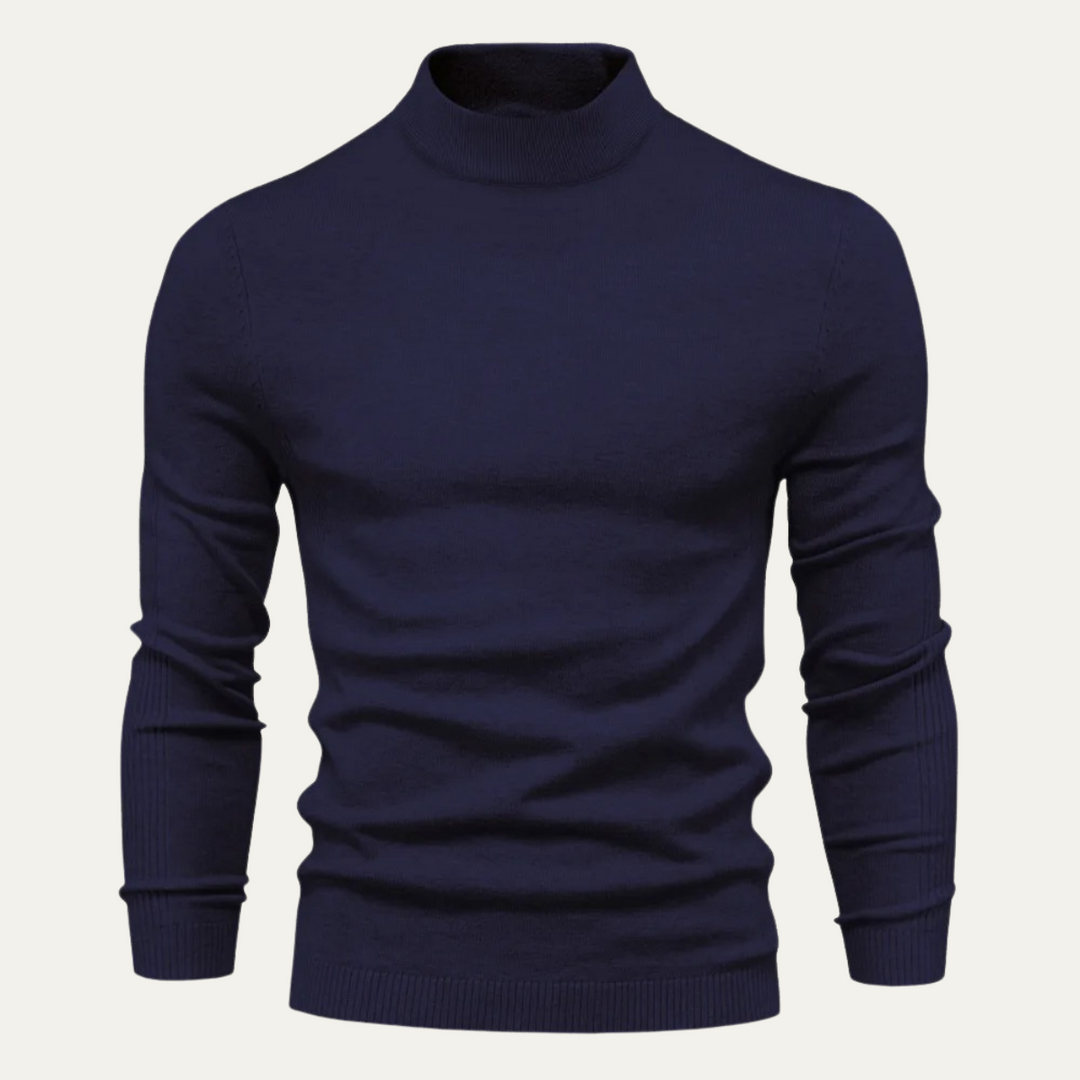 Men's Slim Fit Cotton Turtleneck