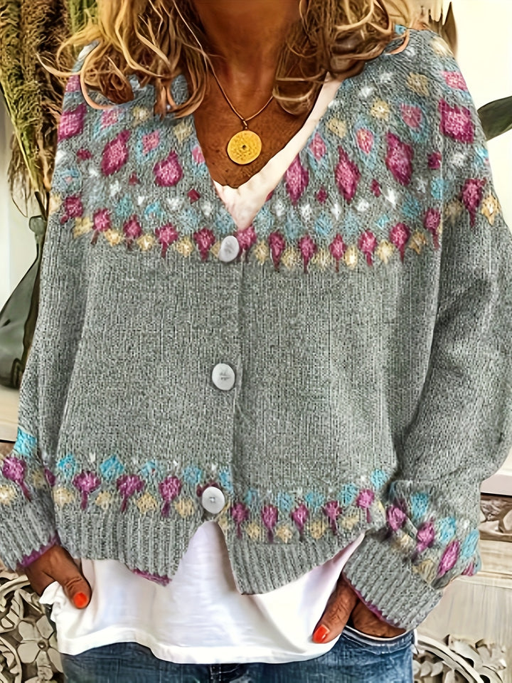 Fair Isle-trui met motief aan de achterkant voor dames