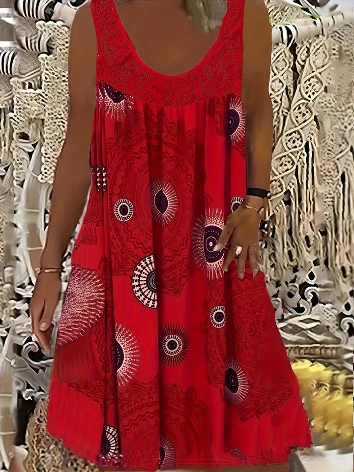 Gwen | Lace Hem A-Line Dress