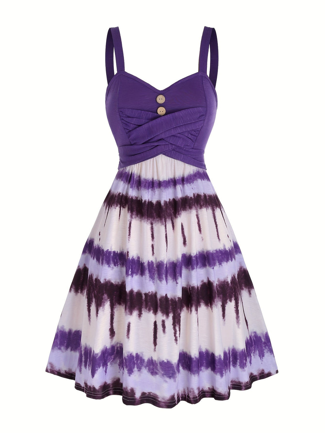 Kendra | Tie Dye Button Front Dress