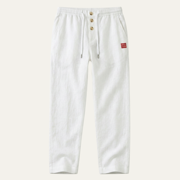 The Cedarwater Men’s Lightweight Straight Leg Cotton Linen Pants