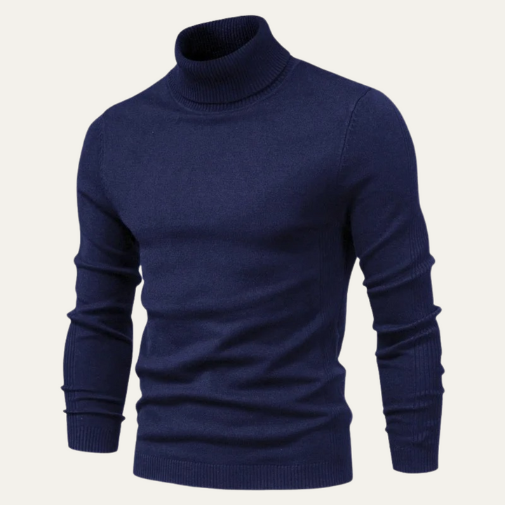 Men's Slim Fit Cotton Turtleneck