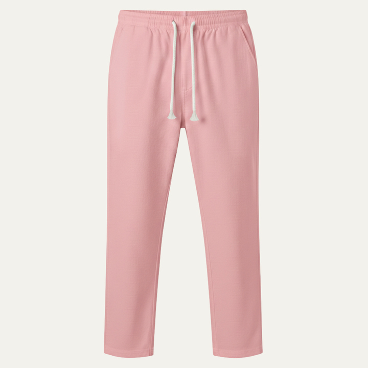 The Glenstone Men’s Lightweight Loose Fit Linen Blend Drawstring Pants