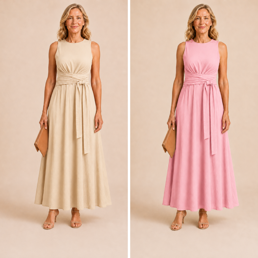 Kathleen | Sleeveless Bow Dress