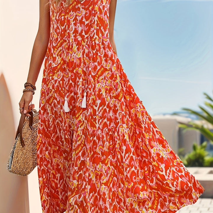 Darcy | Bohemian Tassel Sleeveless Dress