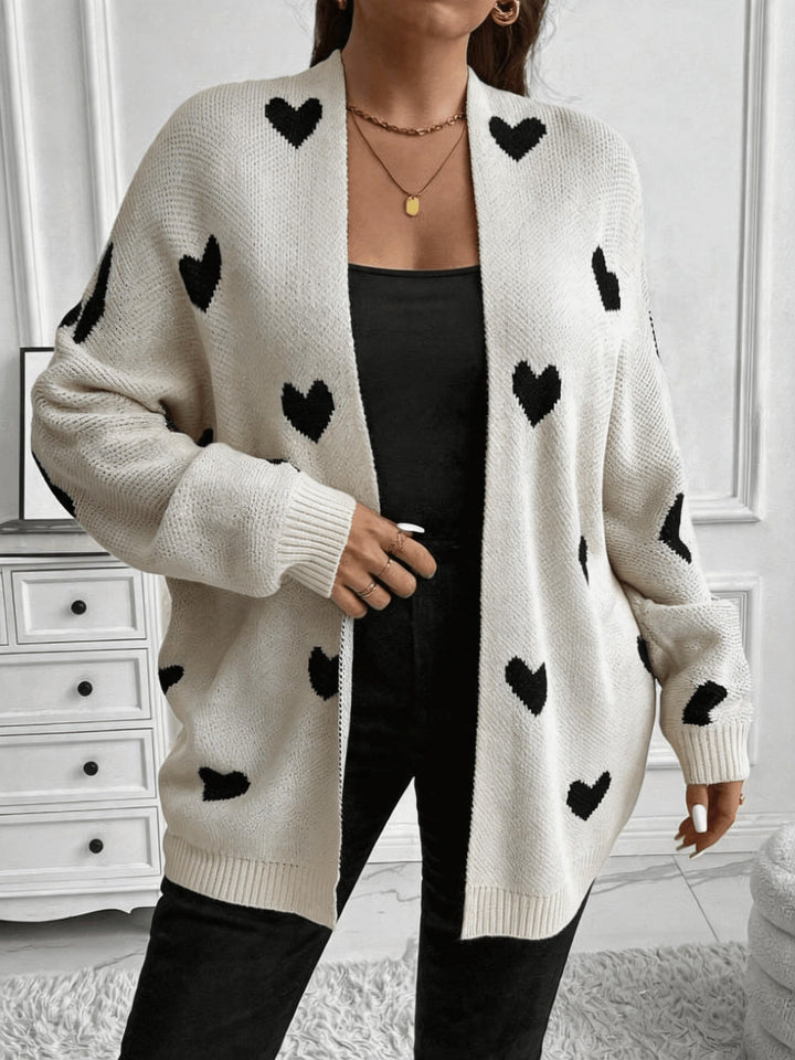 Savannah | Heart Pattern Cardigan