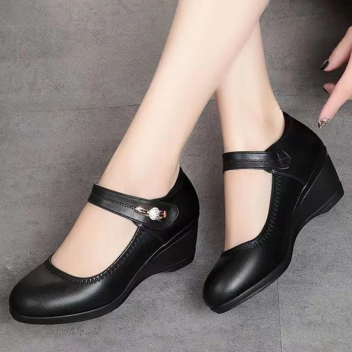 Stable Mid Heel Pumps