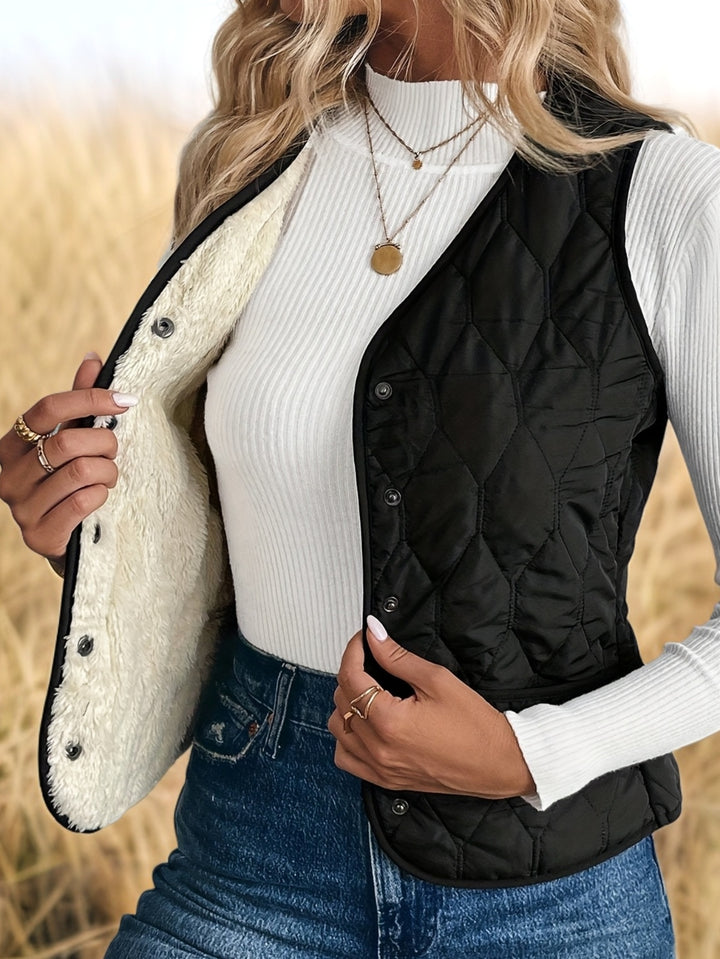 Damesjas met thermische voering, Winterkleding, Dames wintervest, Dames herfst/winter thermisch vest