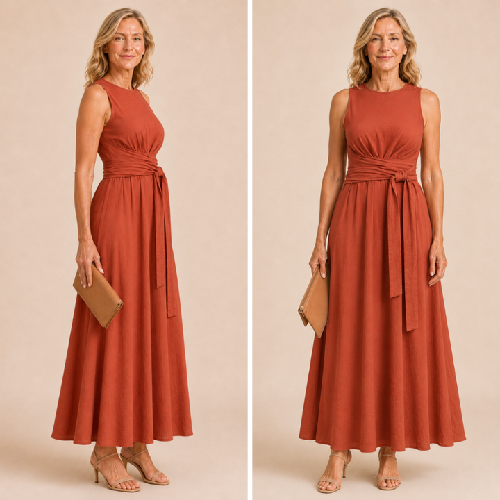 Kathleen | Sleeveless Bow Dress
