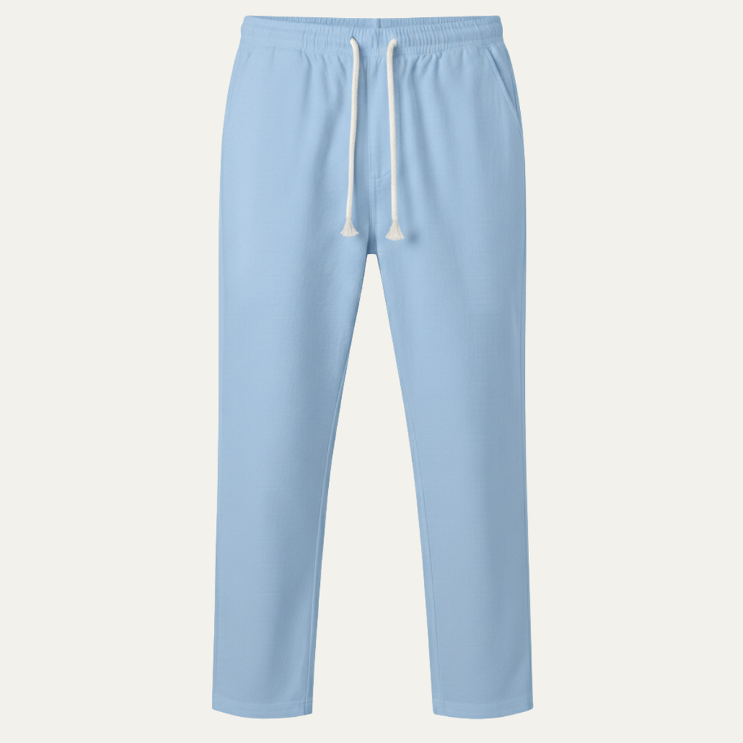 The Glenstone Men’s Lightweight Loose Fit Linen Blend Drawstring Pants
