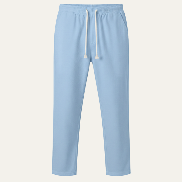 The Glenstone Men’s Lightweight Loose Fit Linen Blend Drawstring Pants