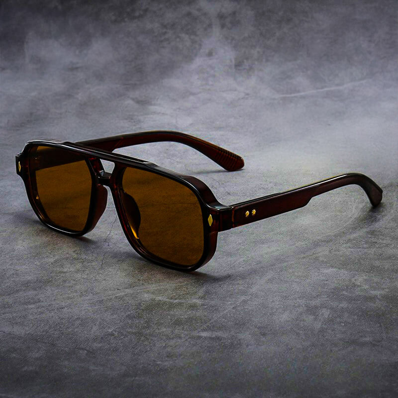 Havana Oversized Square Sunglasses
