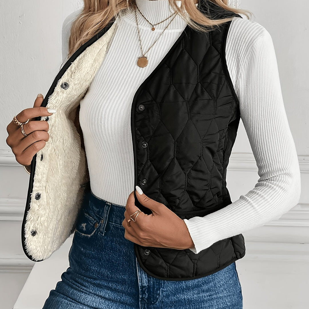 Damesjas met thermische voering, Winterkleding, Dames wintervest, Dames herfst/winter thermisch vest