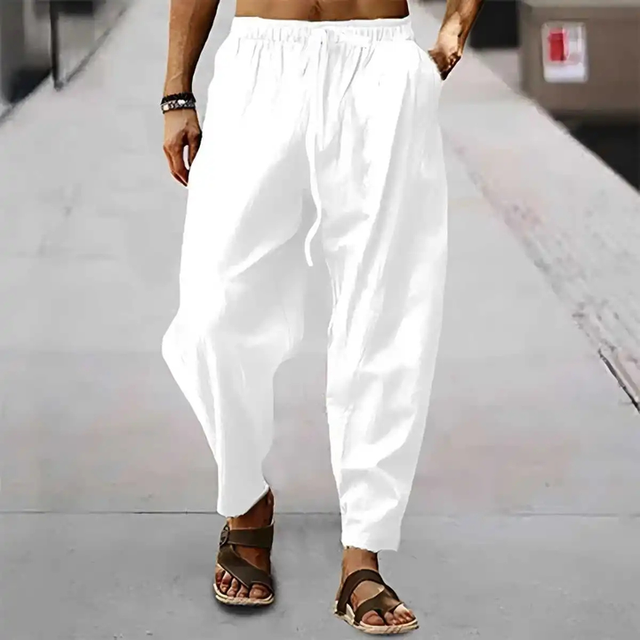 The Faircrest Ridge Men’s Cotton Linen Wide Leg Casual Pants