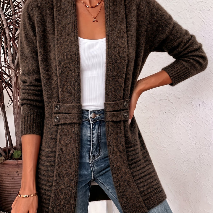 Joyce | Shawl Collar Longline Cardigan