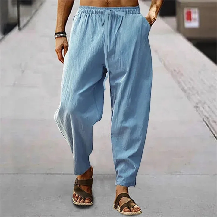 The Faircrest Ridge Men’s Cotton Linen Wide Leg Casual Pants