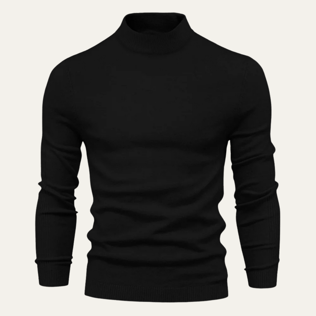 Men's Slim Fit Cotton Turtleneck