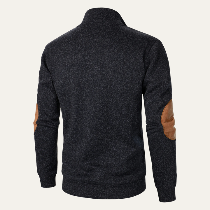 Men's Stand Collar Fleece Sweater