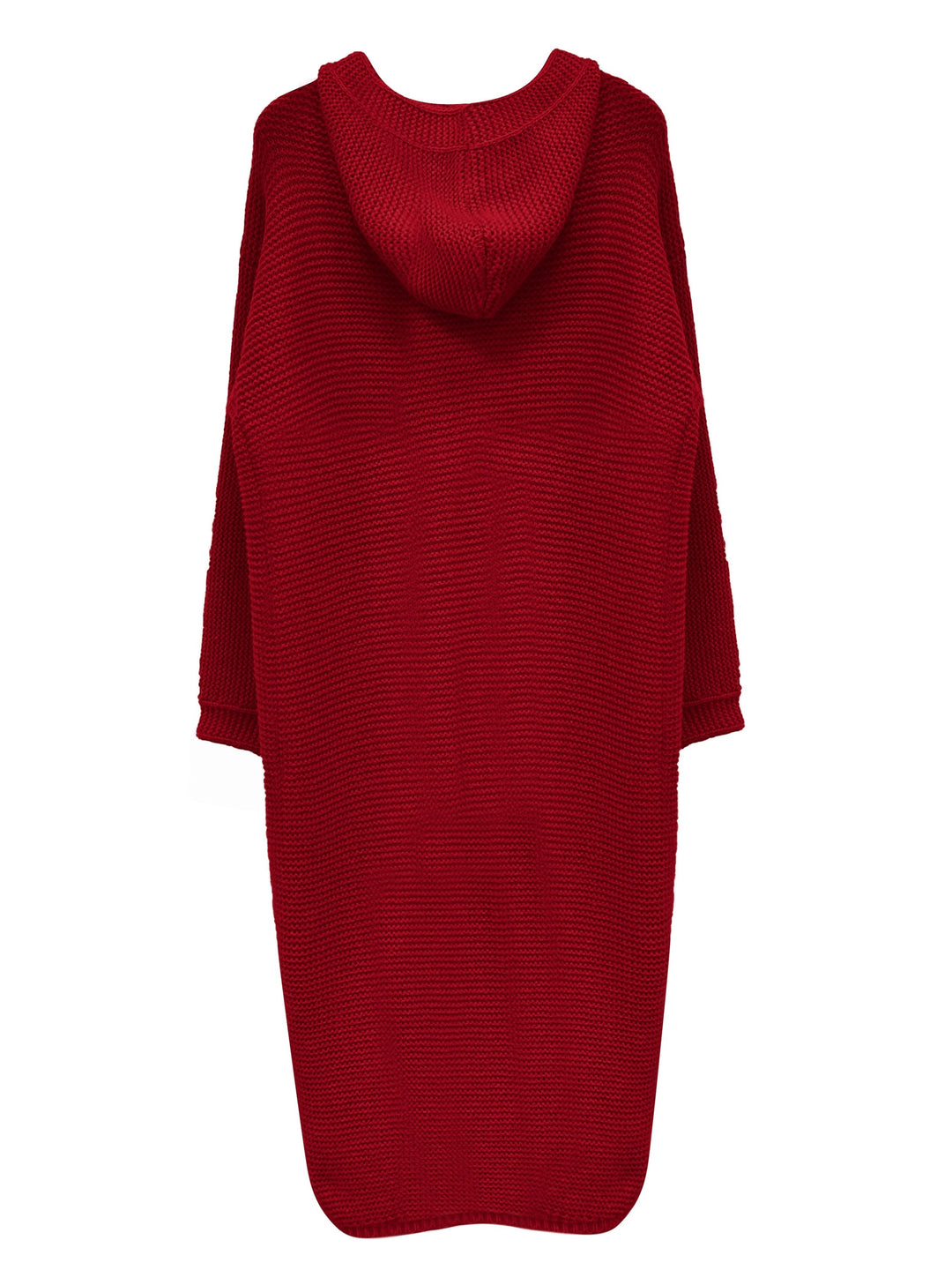 Halflange Trui met Capuchon en Cardigan