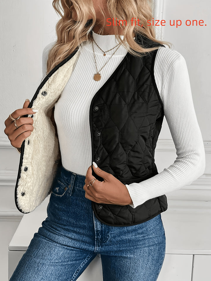 Damesjas met thermische voering, Winterkleding, Dames wintervest, Dames herfst/winter thermisch vest