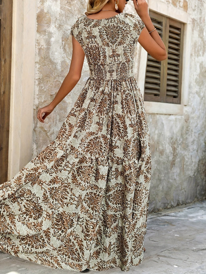 Wendy | Patchwork Print Maxi Dress