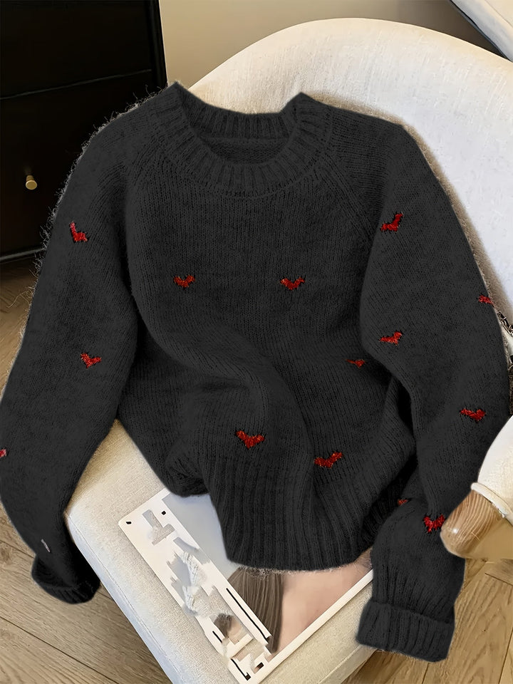 Kennedy | Raglan Sleeve Crew Neck Sweater