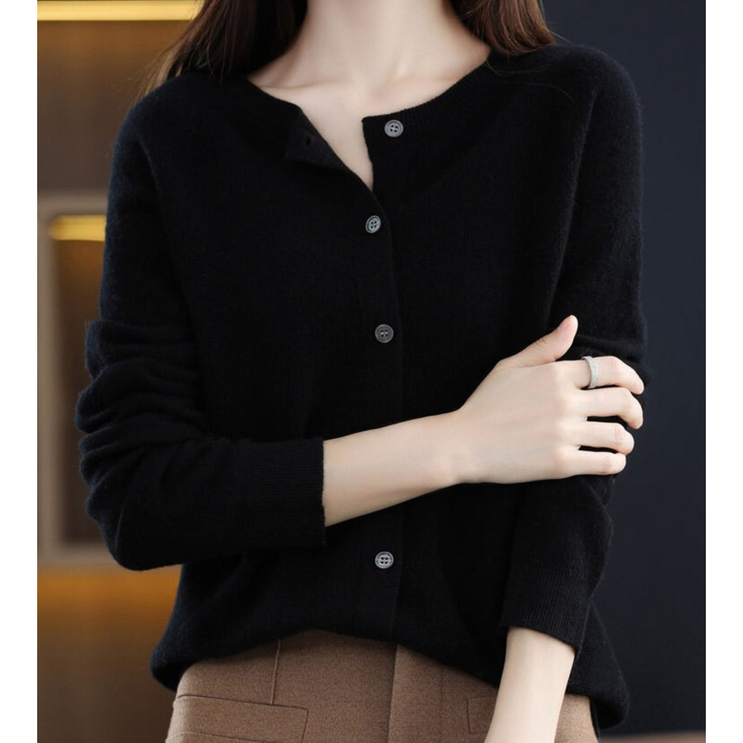 Trudy | Merino Wool Cashmere Cardigan