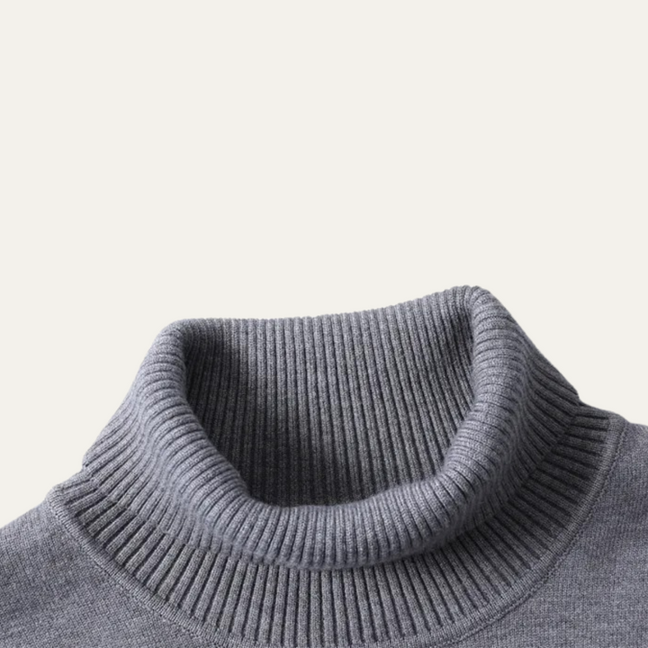 Men's Slim Fit Cotton Turtleneck