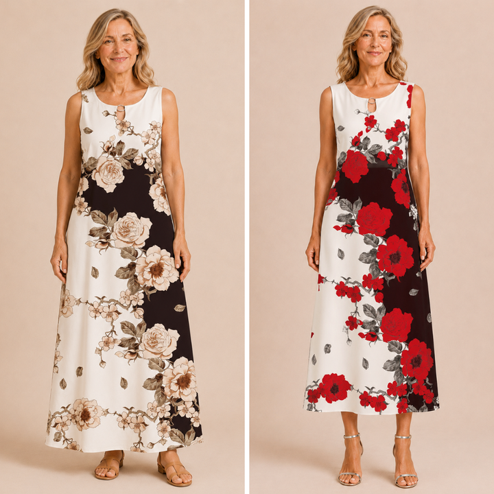 Meredith | Floral Swing Dress with Pockets
