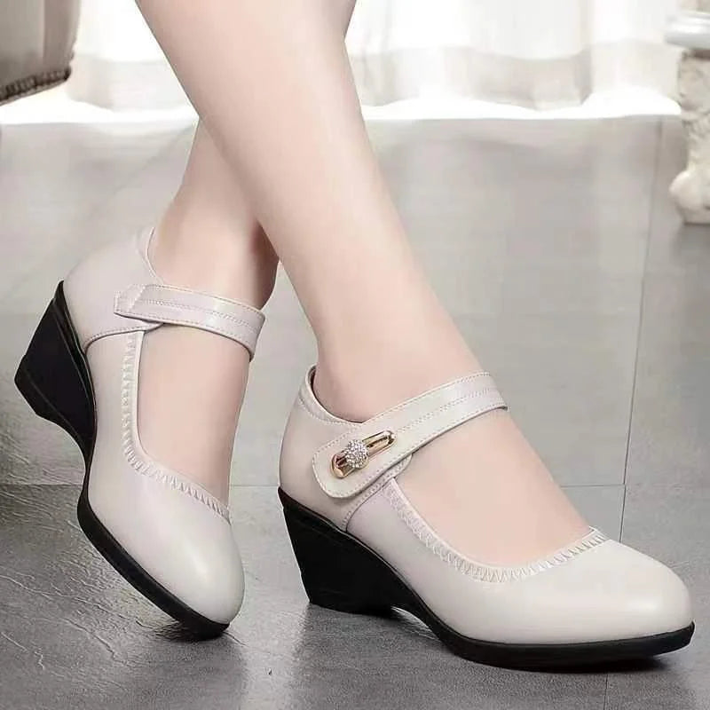Stable Mid Heel Pumps
