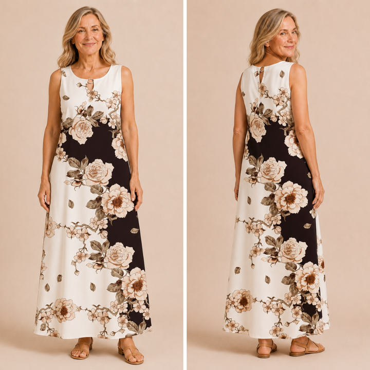 Meredith | Floral Swing Dress with Pockets