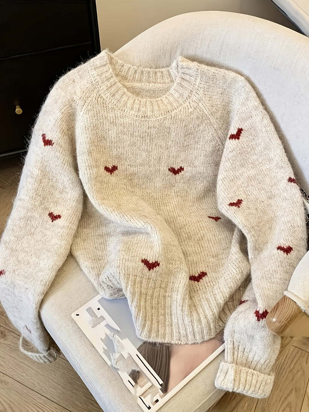 Kennedy | Raglan Sleeve Crew Neck Sweater