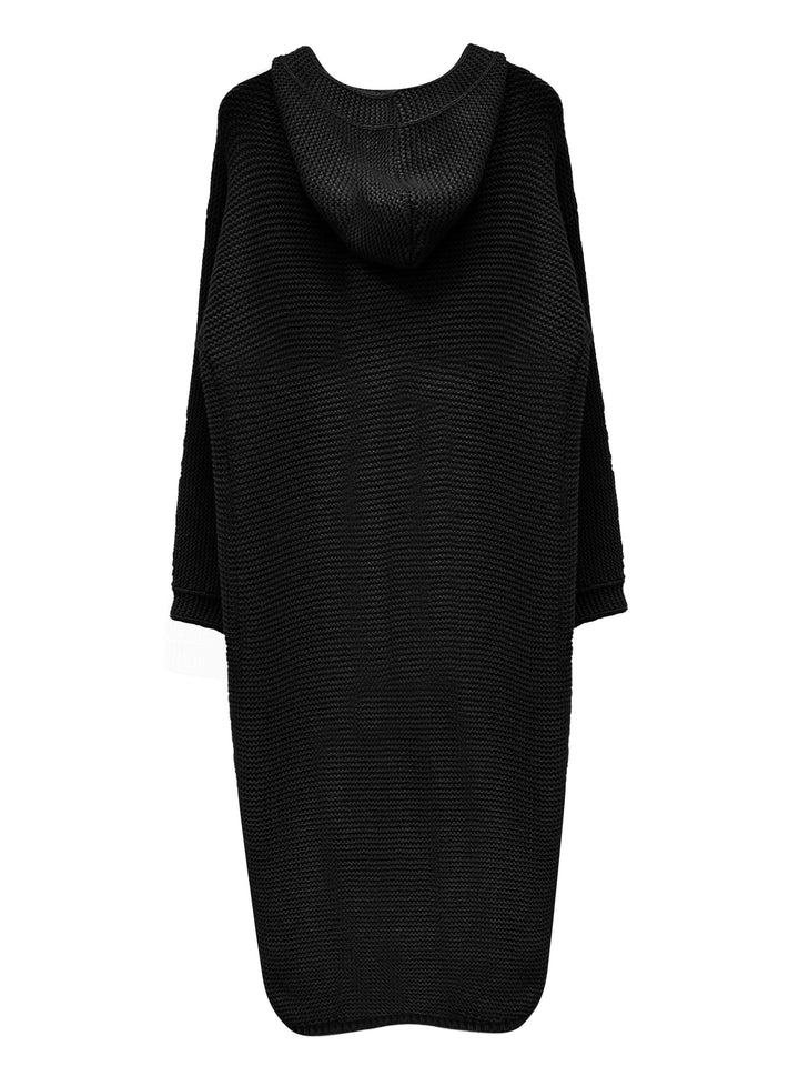 Halflange Trui met Capuchon en Cardigan