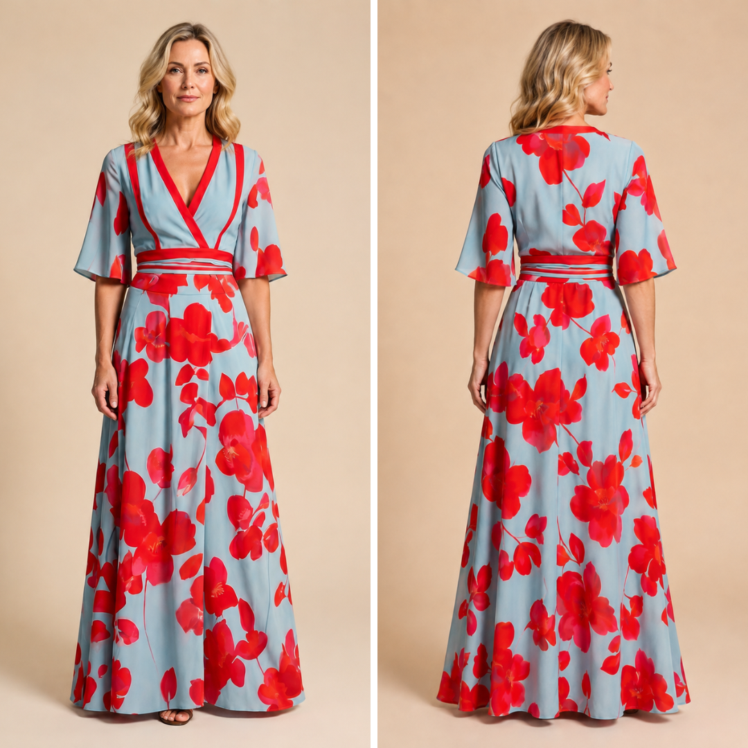 Heather | Floral Wrap Maxi Dress