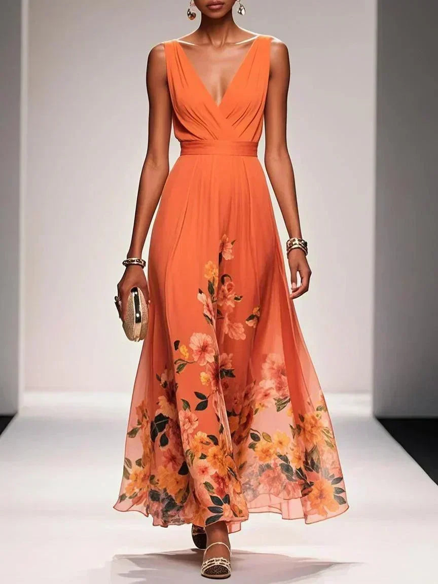 Fiona | Floral Print Wedding Guest Dress