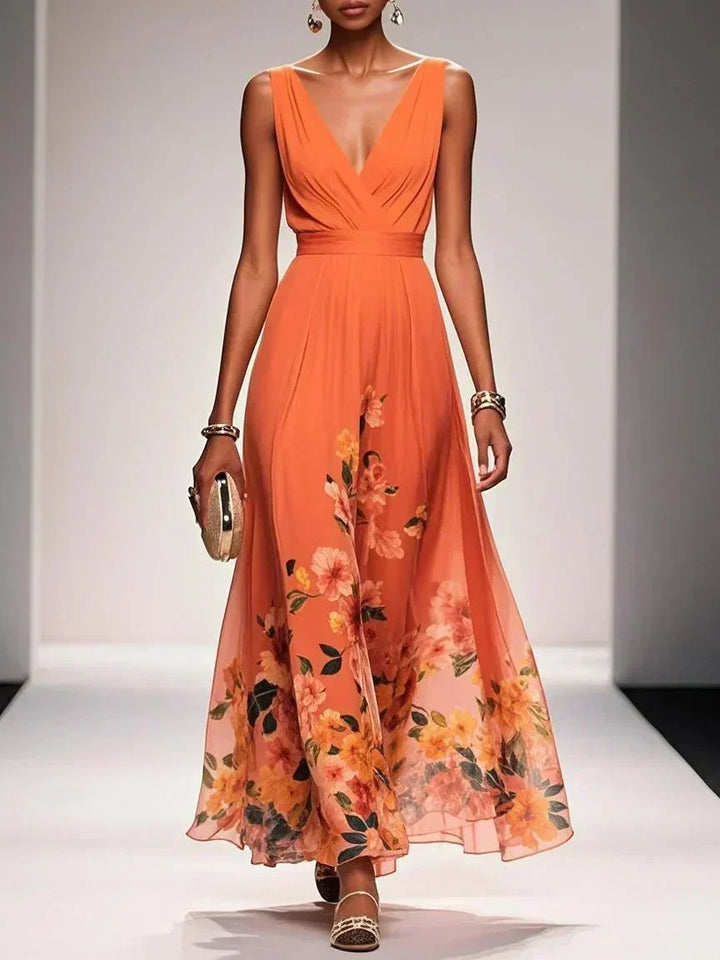 Fiona | Floral Print Wedding Guest Dress
