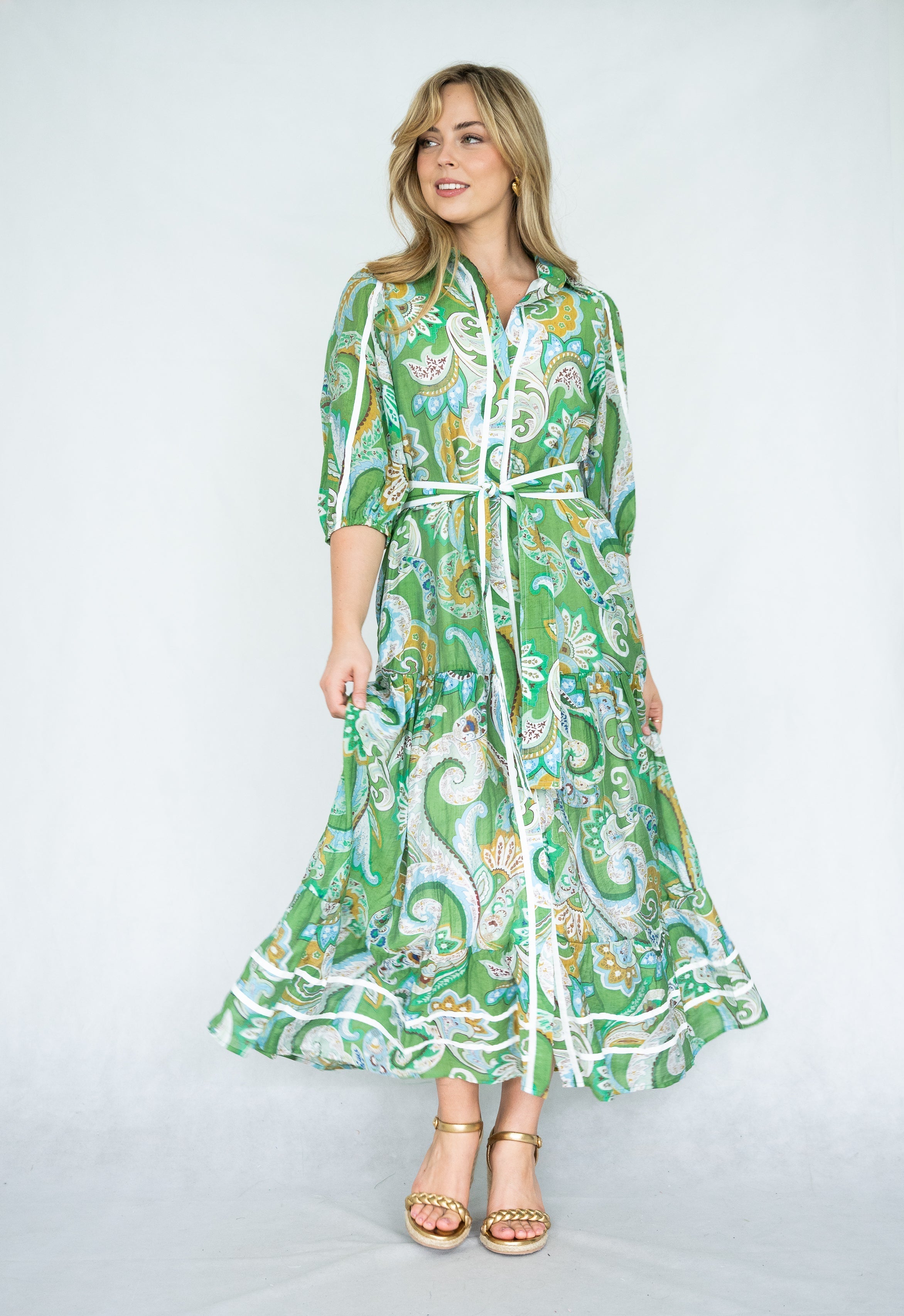 Adelaide | Paisley Print Maxi Dress