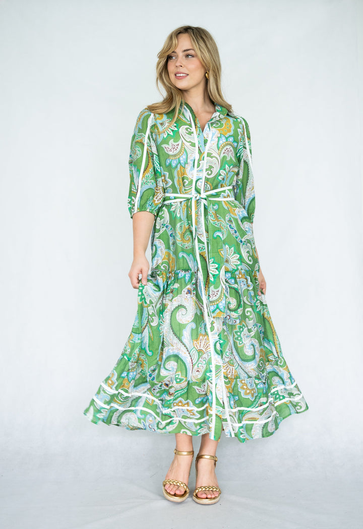 Adelaide | Paisley Print Maxi Dress