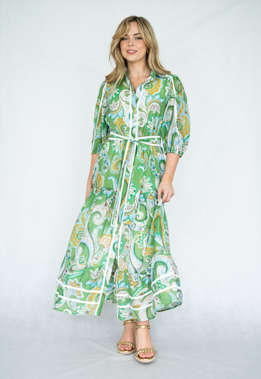 Adelaide | Paisley Print Maxi Dress