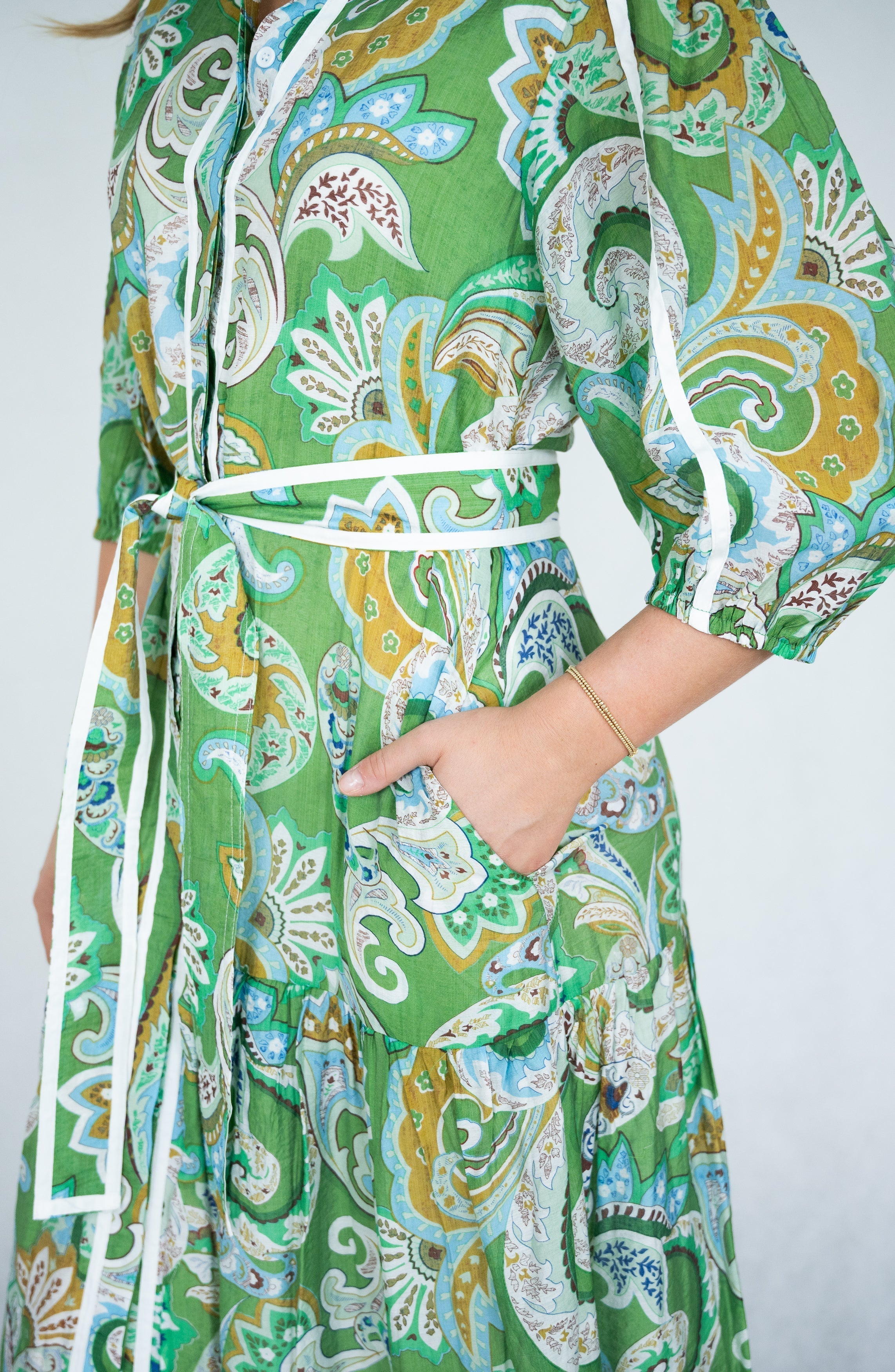 Adelaide | Paisley Print Maxi Dress